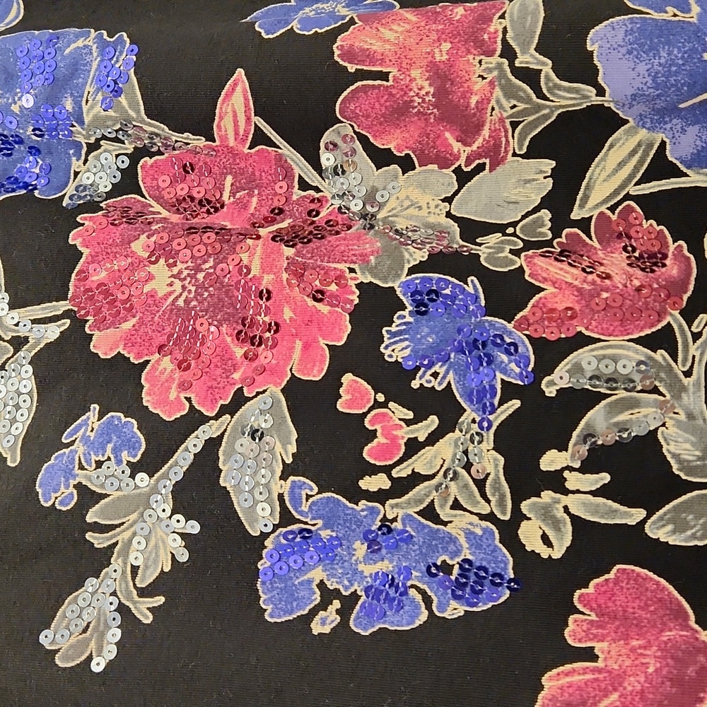 Karen Scott black embellished sweather - Picture 2 of 4